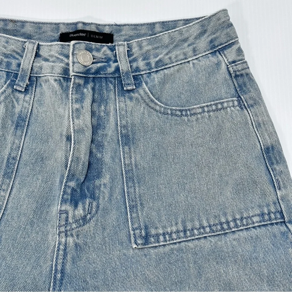 Bluenotes High Rise Carpenter Jeans Women’s Size 0 Light Wash Denim Painter Pant - Picture 4 of 14